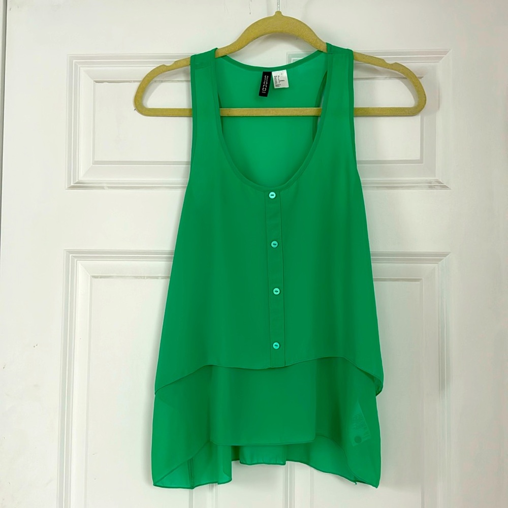 Sheer Green Blouse